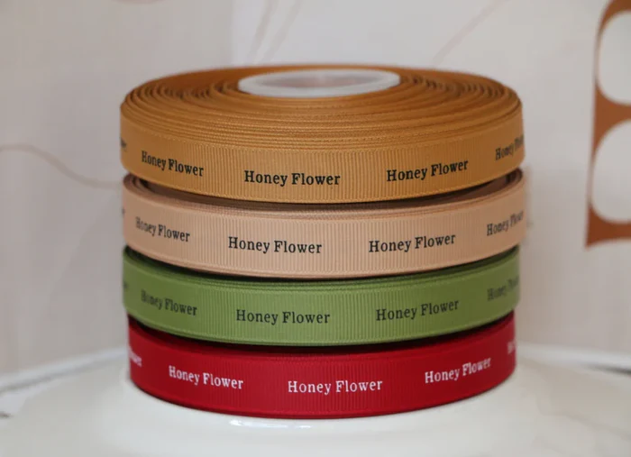 Custom Ribbons 100 Yards Personalized Printed Grosgrain Ribbon Roll Decoration for Party Favors Wedding Baby Shower Christmas