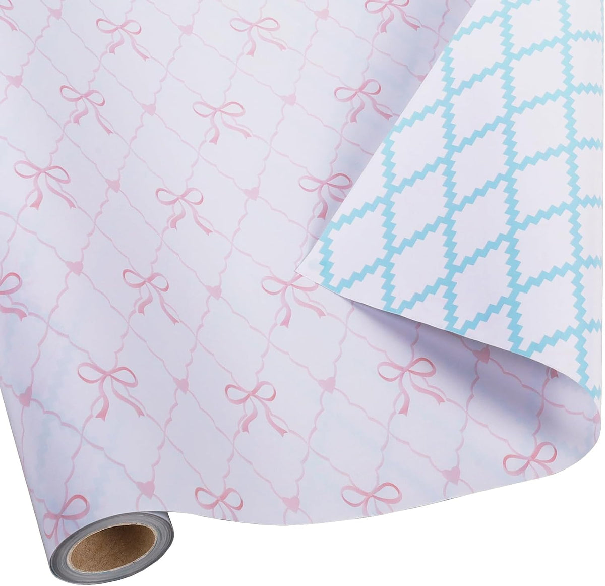 WRAPLA Bright Wrapping Paper, Balloons Dots For kid Birthday & Baby shower