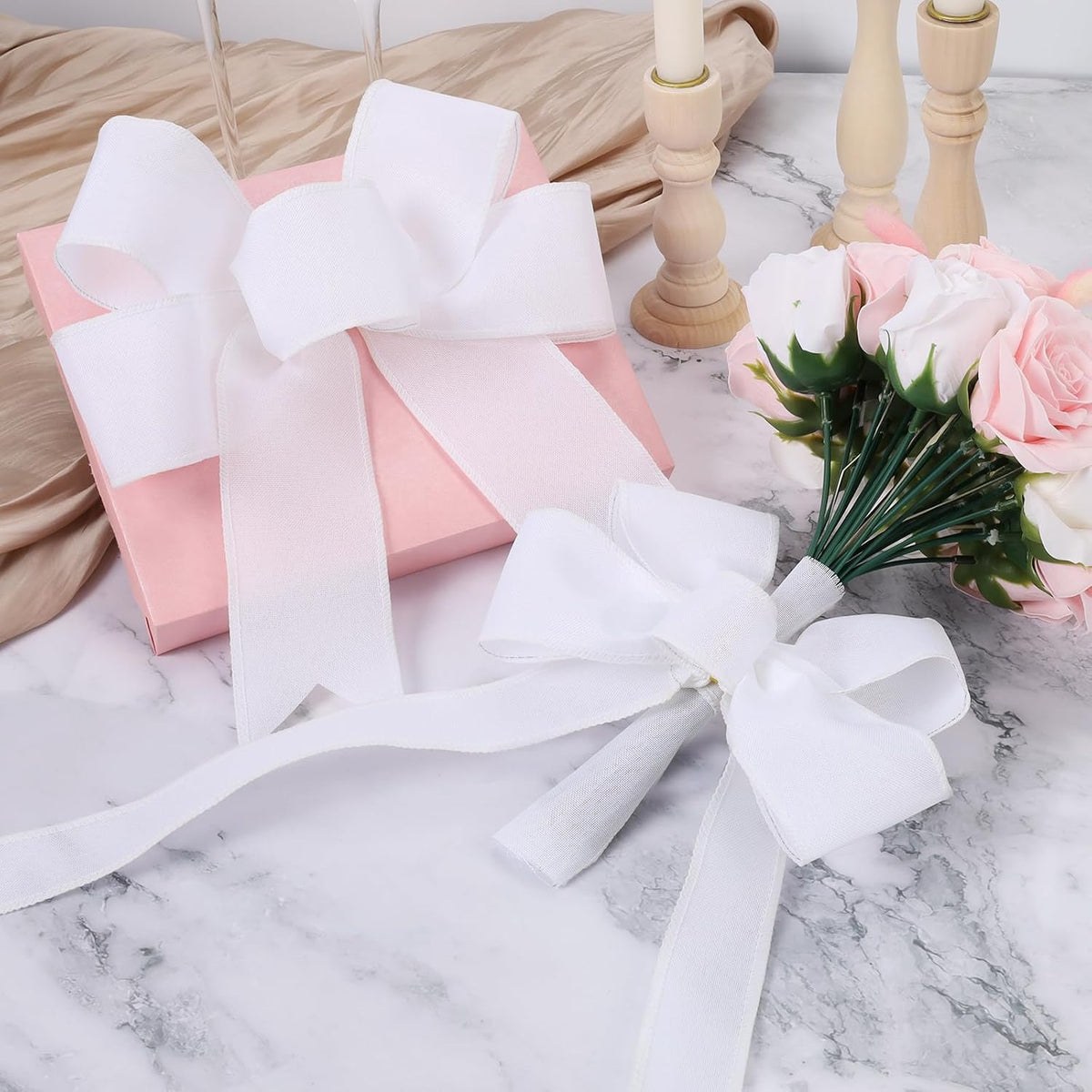 1.5 Inch Black Burlap Wired Ribbon, Halloween Crafts & Gift Wrapping