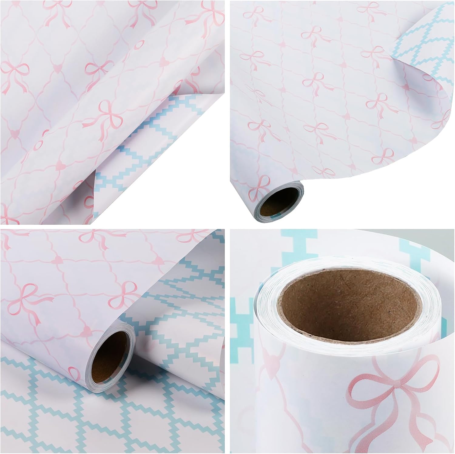 WRAPLA Bright Wrapping Paper, Balloons Dots For kid Birthday & Baby shower