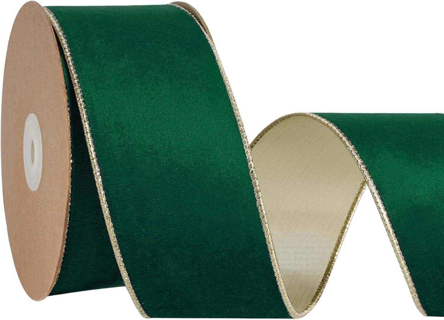 Black Velvet Wired Ribbon 1 Inch x 10 Yards