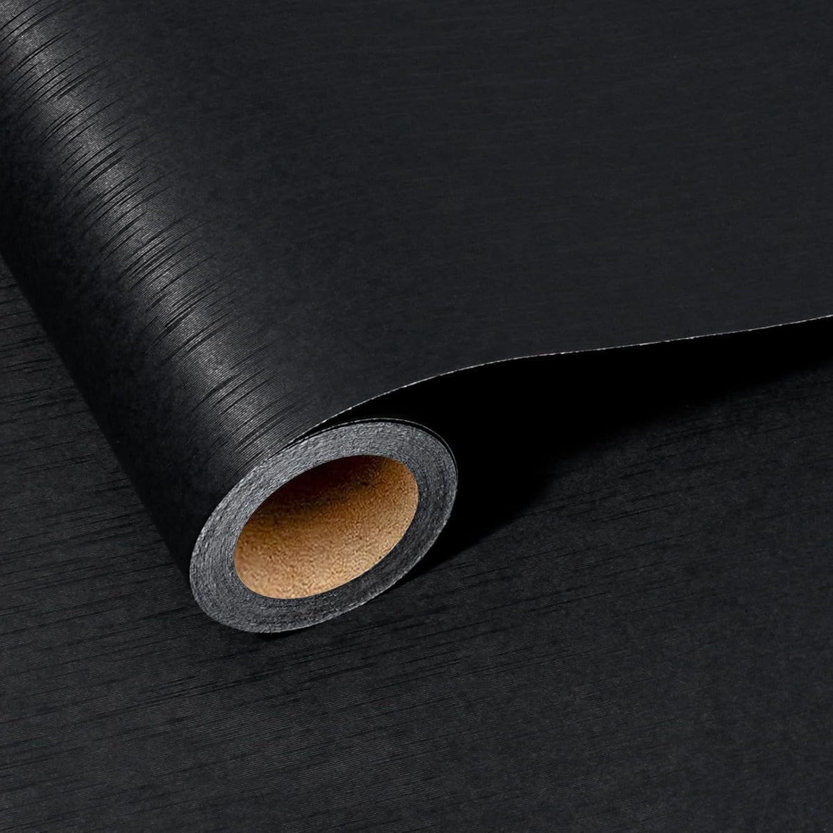 WRAPLA Black Kraft Wrapping Paper Solid Color Matte Textured Paper