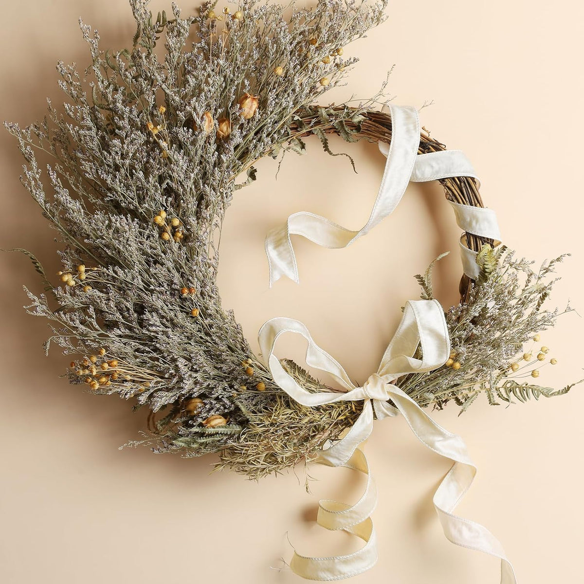 Moss Ribbon Wired 1 Inch x 10 Yards, Dupioni Christmas Decor