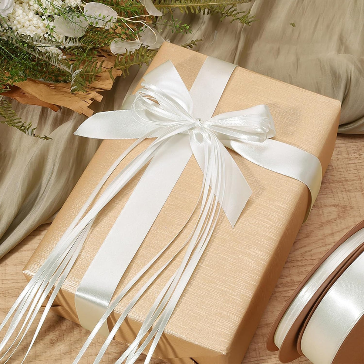 WRAPLA Black Kraft Wrapping Paper Solid Color Matte Textured Paper