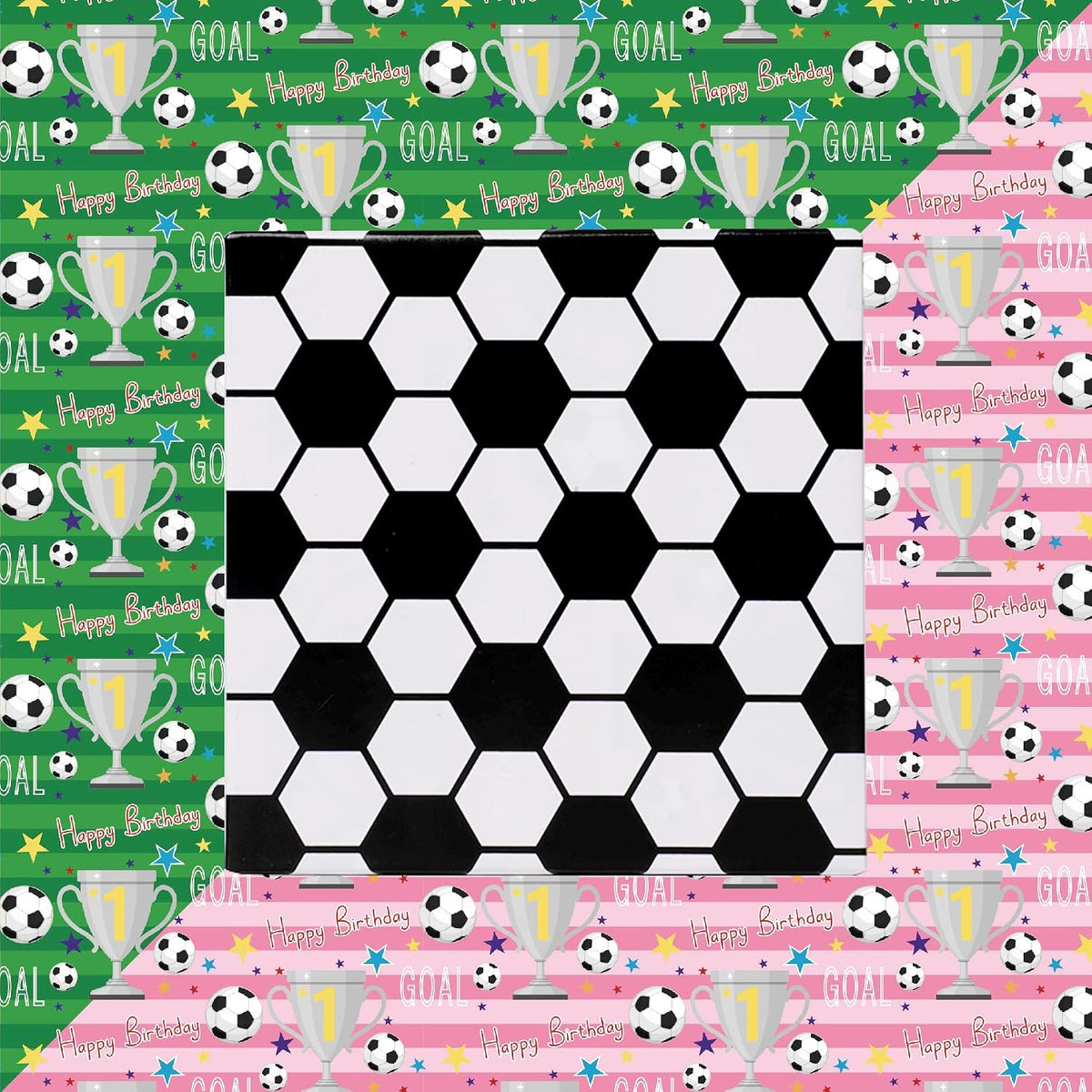 WRAPLA Baseball Kraft Wrapping Paper Baseball Glove and Ball Design