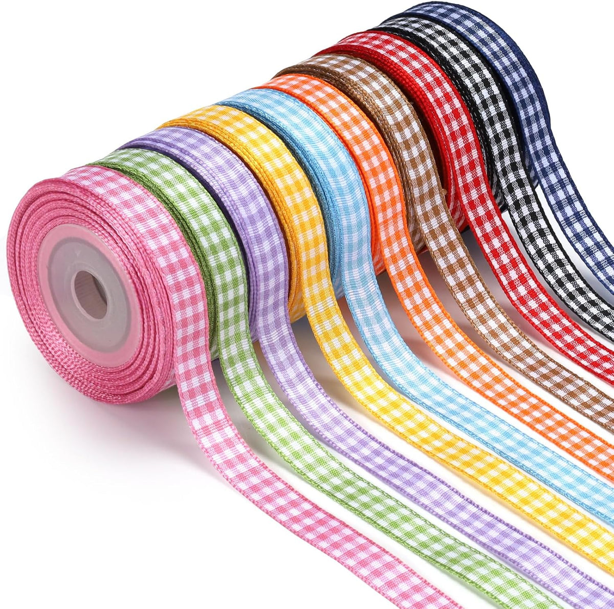 3/8" Polka Dot Grosgrain Ribbon Set 100 Yards for Wedding Gifts