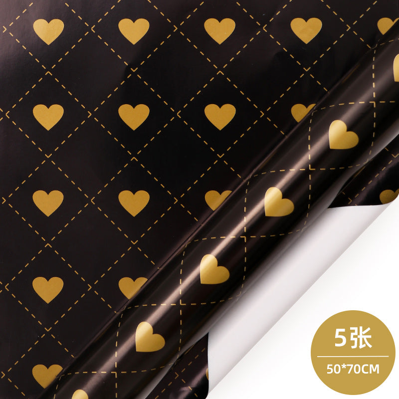 WRAPLA Wrapping Paper Roll - 5 Design Christmas Gift Wrap Paper Flat Sheet for Wedding, Birthdays, Valentines, Party - 5 Rolls-25 Sheets - 70 cm X 50cm Per Sheet