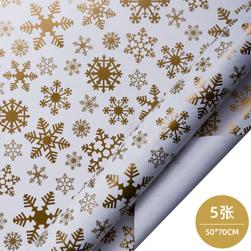 WRAPLA Wrapping Paper Roll - 5 Design Christmas Gift Wrap Paper Flat Sheet for Wedding, Birthdays, Valentines, Party - 5 Rolls-25 Sheets - 70 cm X 50cm Per Sheet