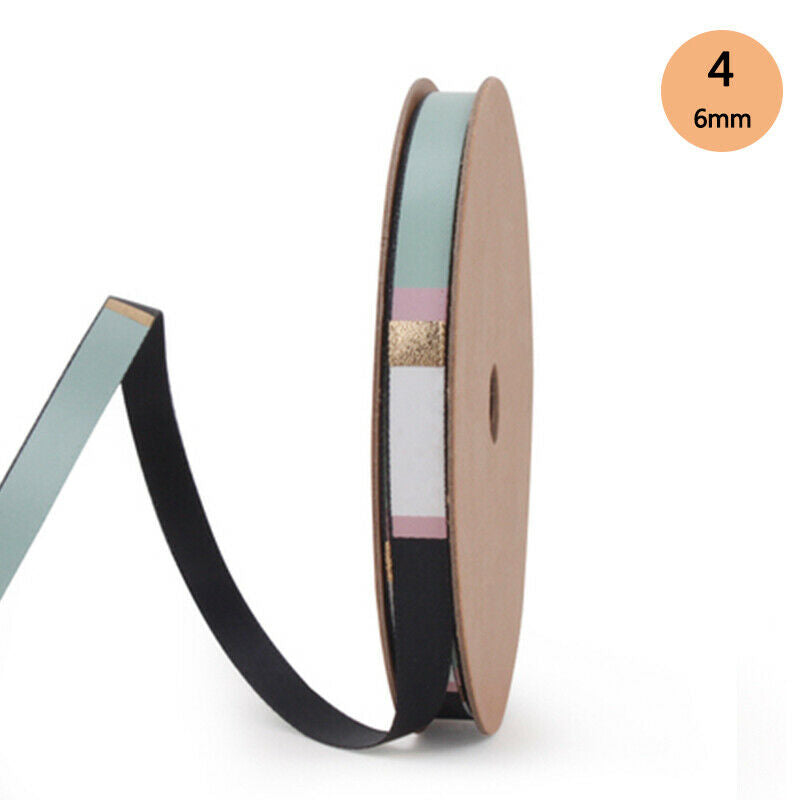 9M Gift Wrapping Enjoy Life Series Characters Printed Grosgrain Satin Ribbon Party Packing