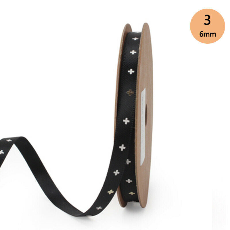 9M Gift Wrapping Enjoy Life Series Characters Printed Grosgrain Satin Ribbon Party Packing