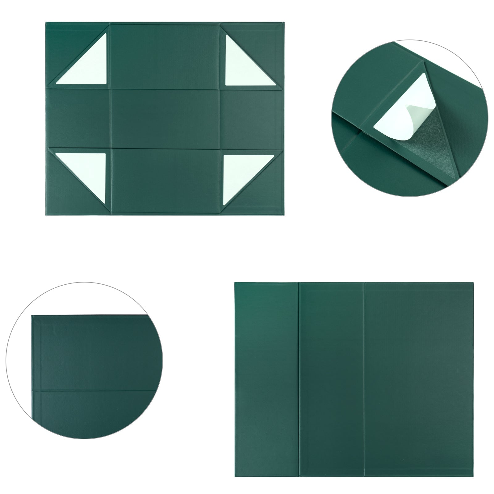 WRAPLA 35X23X10CM GREEN Gift Box- Collapsible Gift Box with Magnetic Closure and Tissue Paper, Perfect for Birthday, Party, Holiday, Wedding, Graduation