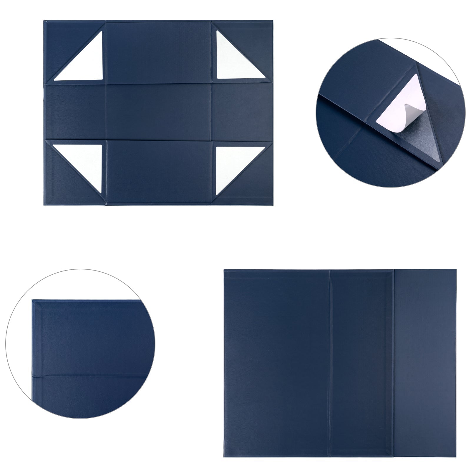 WRAPLA 35X23X10CM Blue Gift Box- Collapsible Gift Box with Magnetic Closure and Tissue Paper, Perfect for Birthday, Party, Holiday, Wedding, Graduation