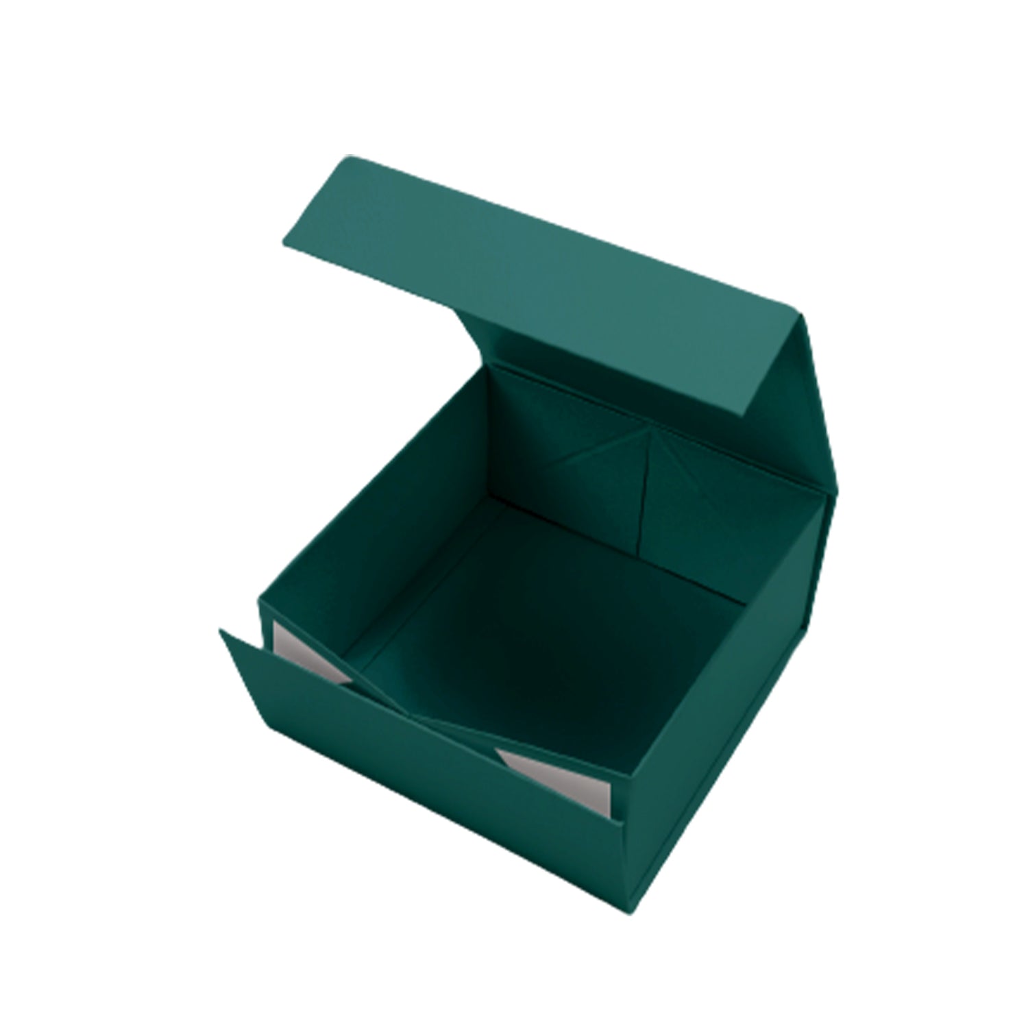 WRAPLA 20X20X10CM Green Gift Box- Collapsible Gift Box with Magnetic Closure and Tissue Paper, Perfect for Birthday, Party, Holiday, Wedding, Graduation