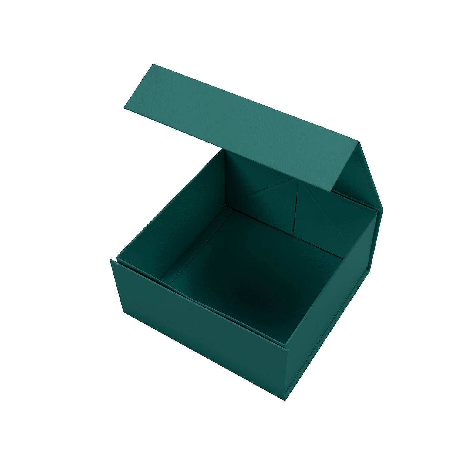 WRAPLA 20X20X10CM Green Gift Box- Collapsible Gift Box with Magnetic Closure and Tissue Paper, Perfect for Birthday, Party, Holiday, Wedding, Graduation