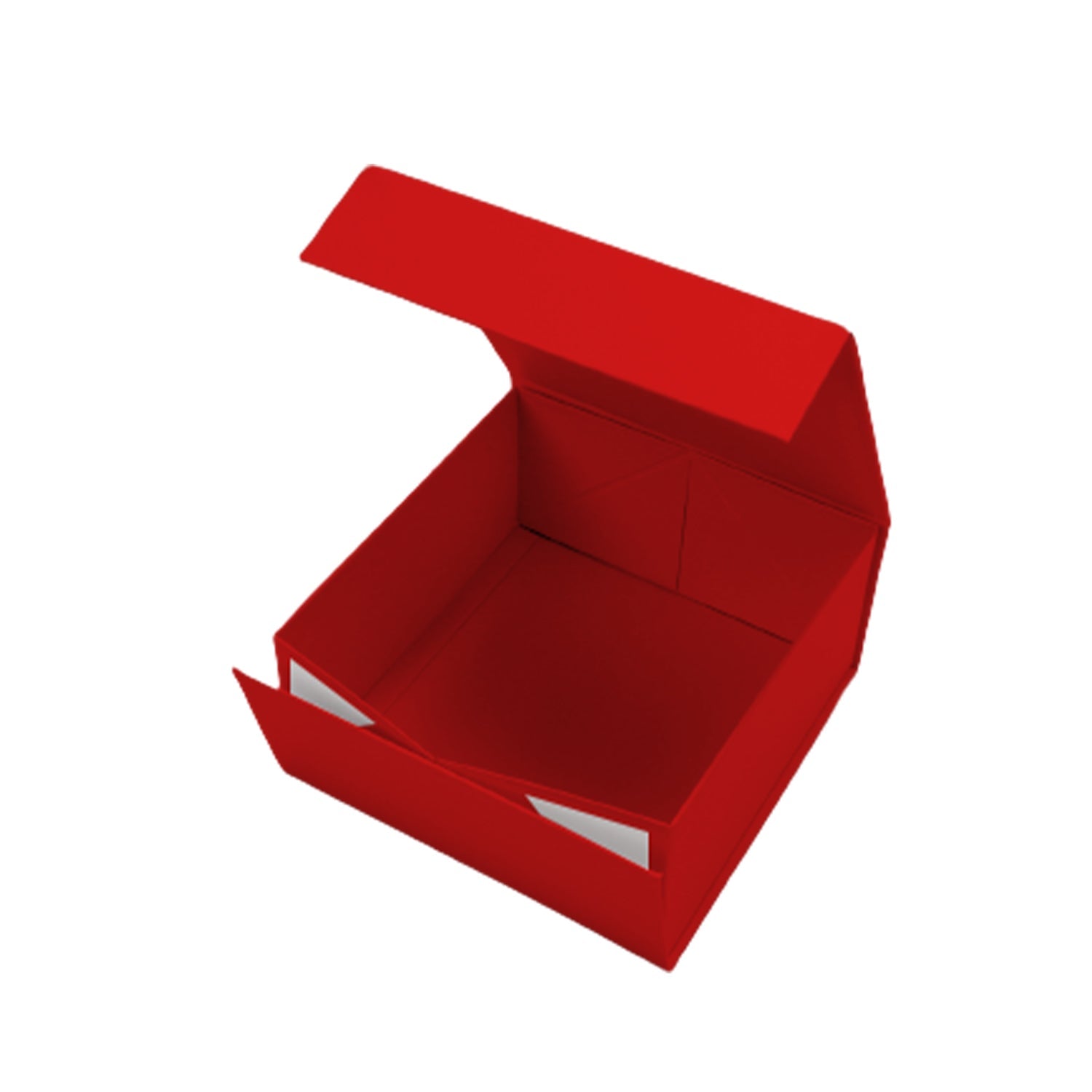 WRAPLA 20X20X10CM Red Gift Box- Collapsible Gift Box with Magnetic Closure and Tissue Paper, Perfect for Birthday, Party, Holiday, Wedding, Graduation