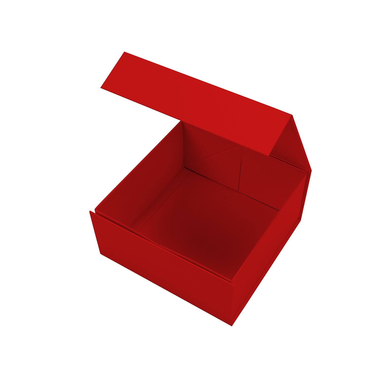 WRAPLA 20X20X10CM Red Gift Box- Collapsible Gift Box with Magnetic Closure and Tissue Paper, Perfect for Birthday, Party, Holiday, Wedding, Graduation