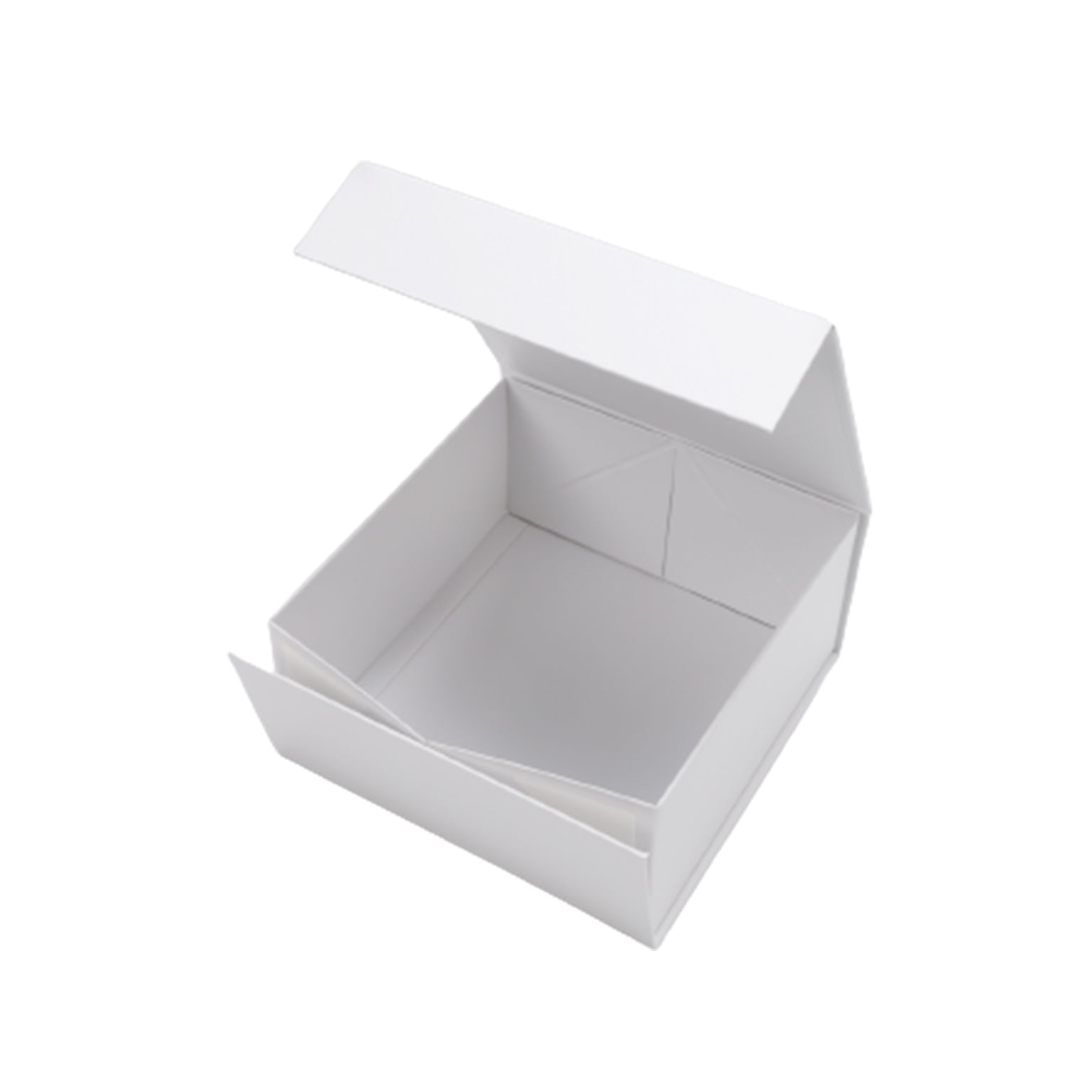WRAPLA 20X20X10CM White Gift Box- Collapsible Gift Box with Magnetic Closure and Tissue Paper, Perfect for Birthday, Party, Holiday, Wedding, Graduation