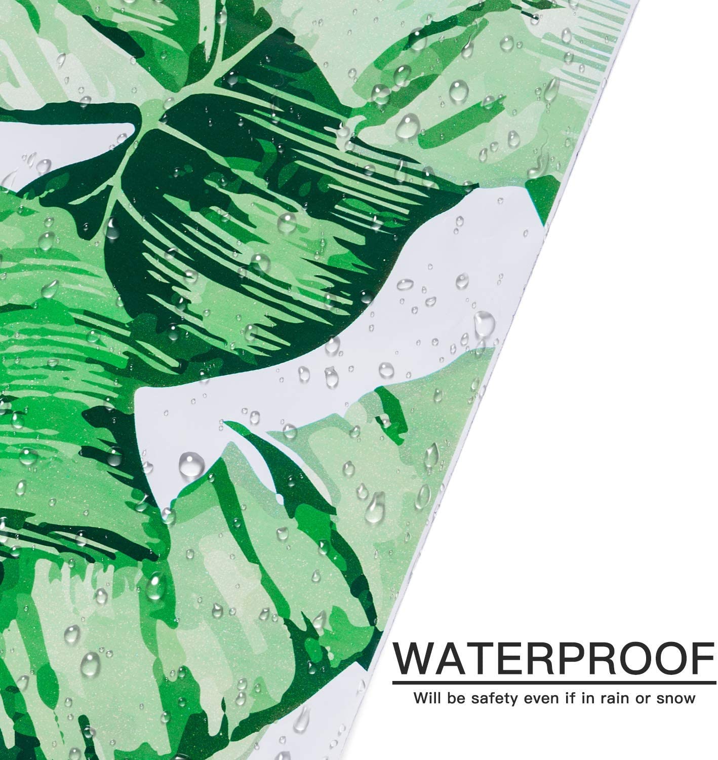 WRAPLA 37 x 48cm Poly Mailers Shipping Bags Green Leaf Flowers Surrounded Teal Poly Mailers 3 Mil Heavy Duty Self Seal Mailing Envelopes - 50 Pack