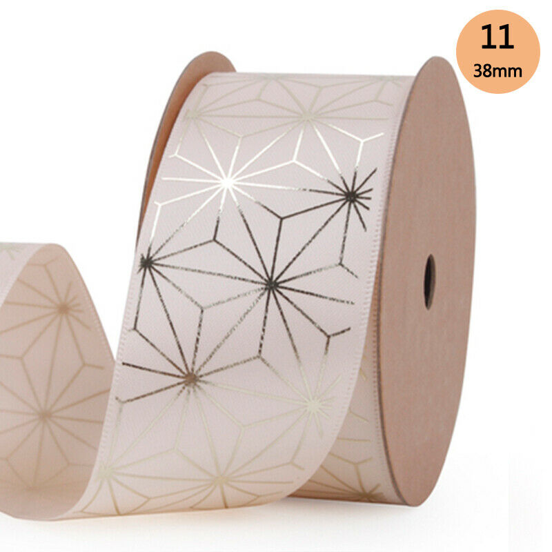 9M Gift Wrapping Enjoy Life Series Characters Printed Grosgrain Satin Ribbon Party Packing