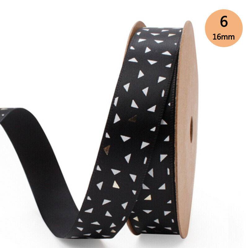 9M Gift Wrapping Enjoy Life Series Characters Printed Grosgrain Satin Ribbon Party Packing