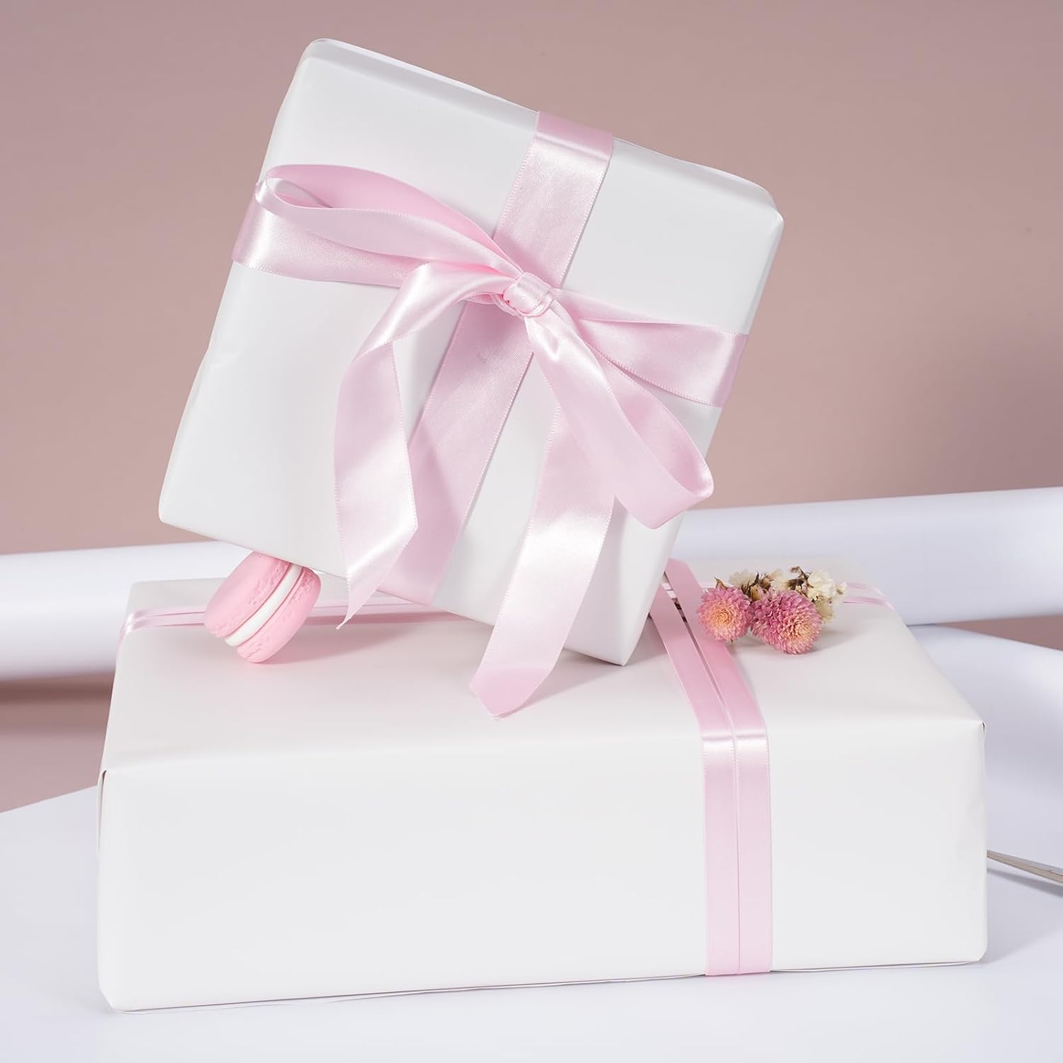 WRAPLA Burgundy Matte Metallic Wrapping Paper, Solid Color Gift Wrap