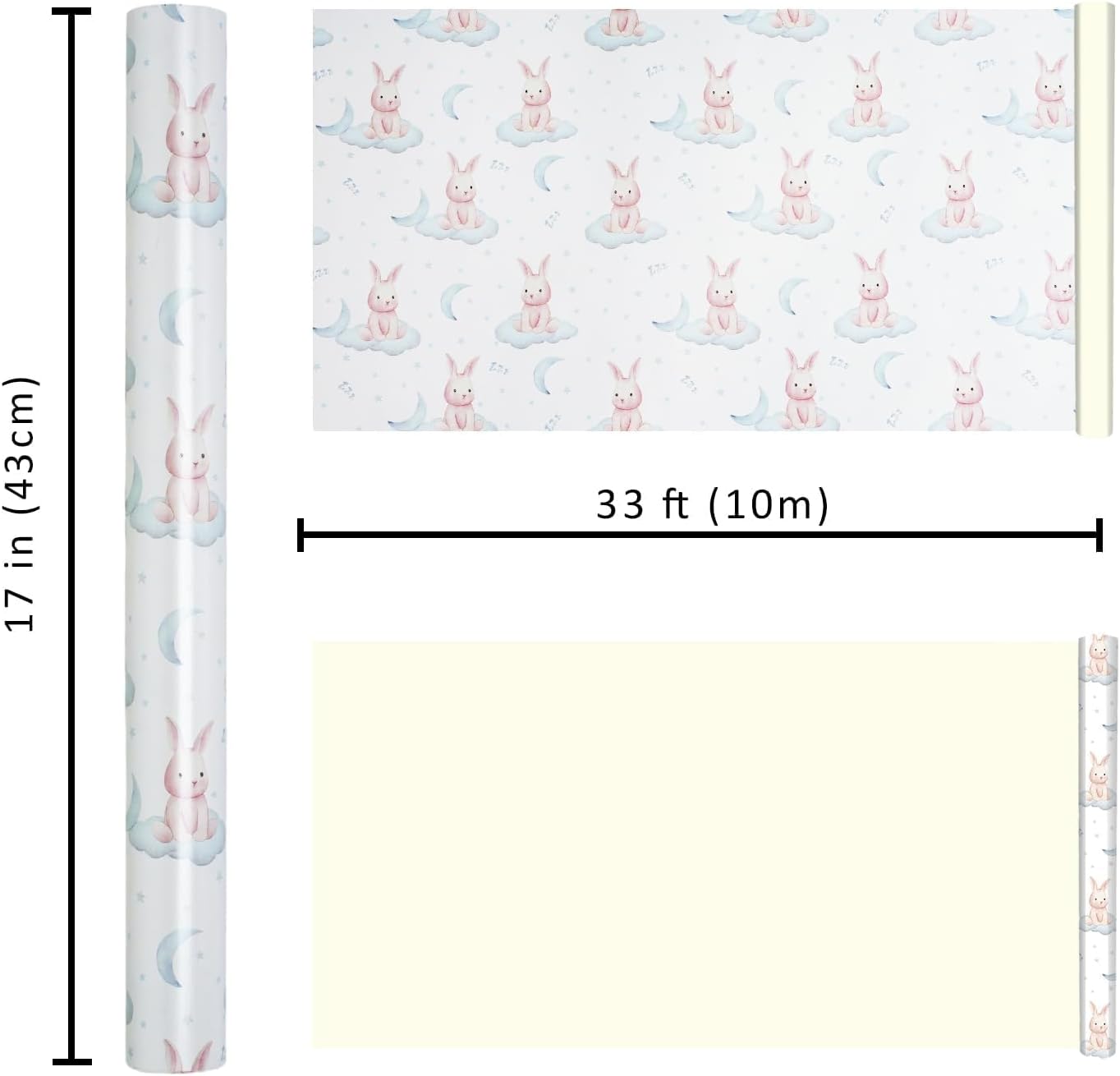 WRAPLA Bright Wrapping Paper, Balloons Dots For kid Birthday & Baby shower