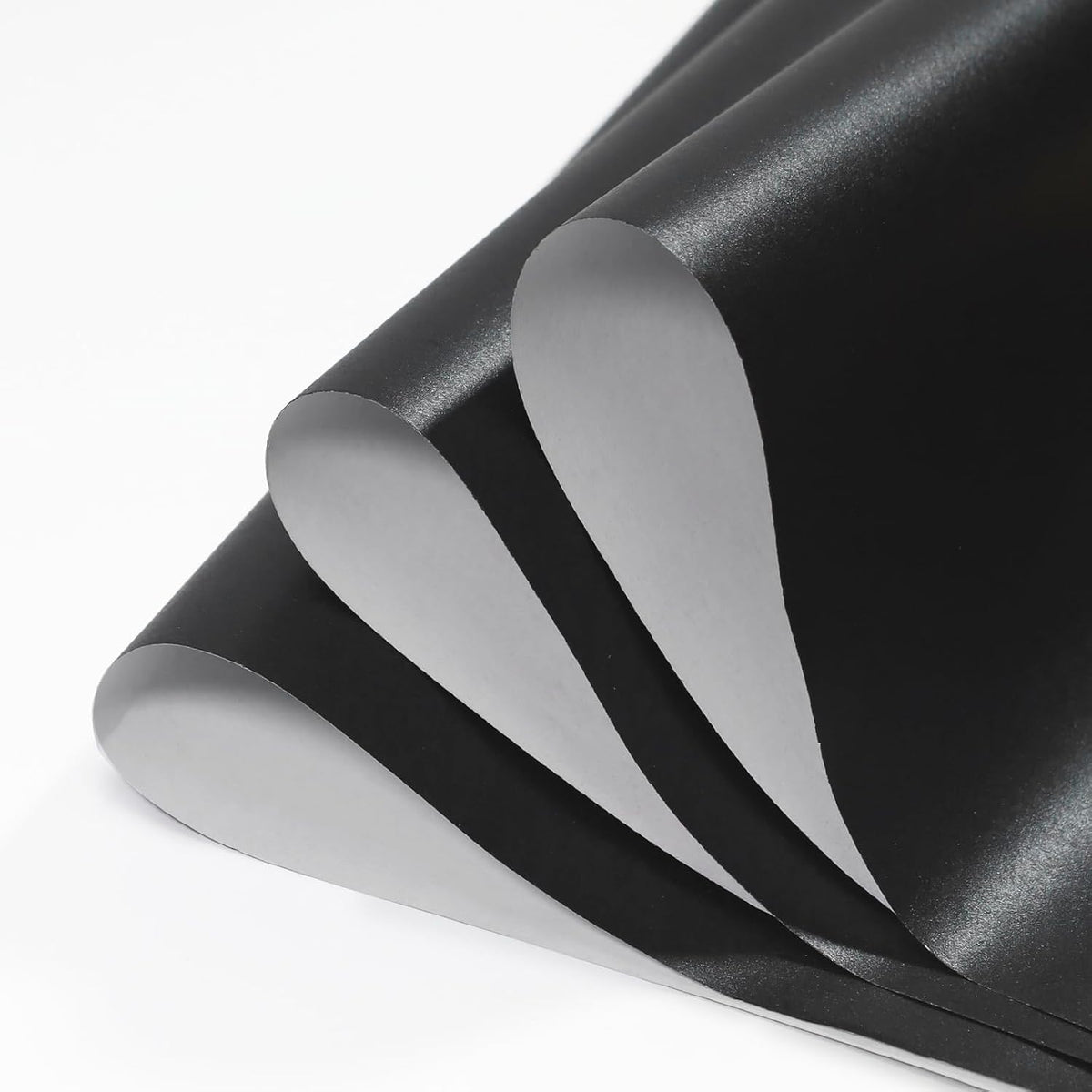 WRAPLA Black Pearly-Lustre Wrapping Paper Mini Roll, Solid Color