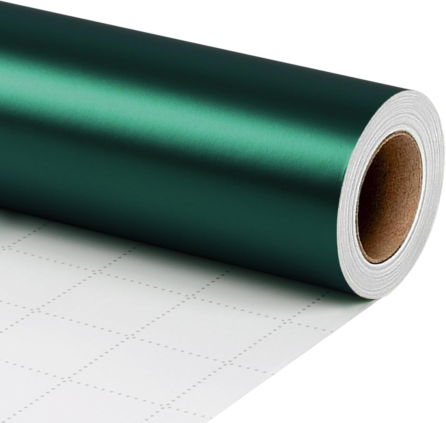 WRAPLA Burgundy Matte Metallic Wrapping Paper, Solid Color Gift Wrap