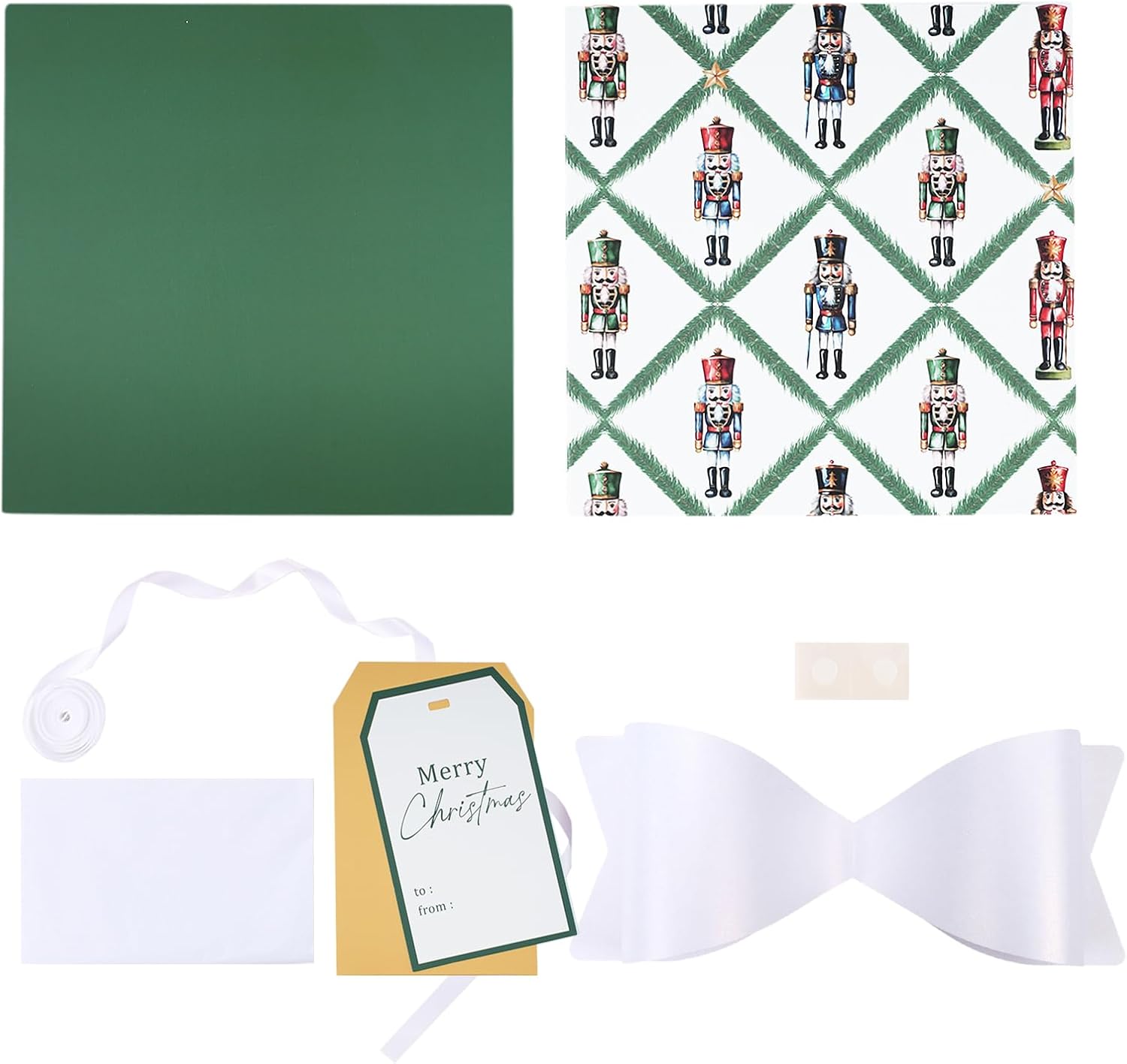 WRAPLA Boxes with Lids for Presents Nutcracker Design