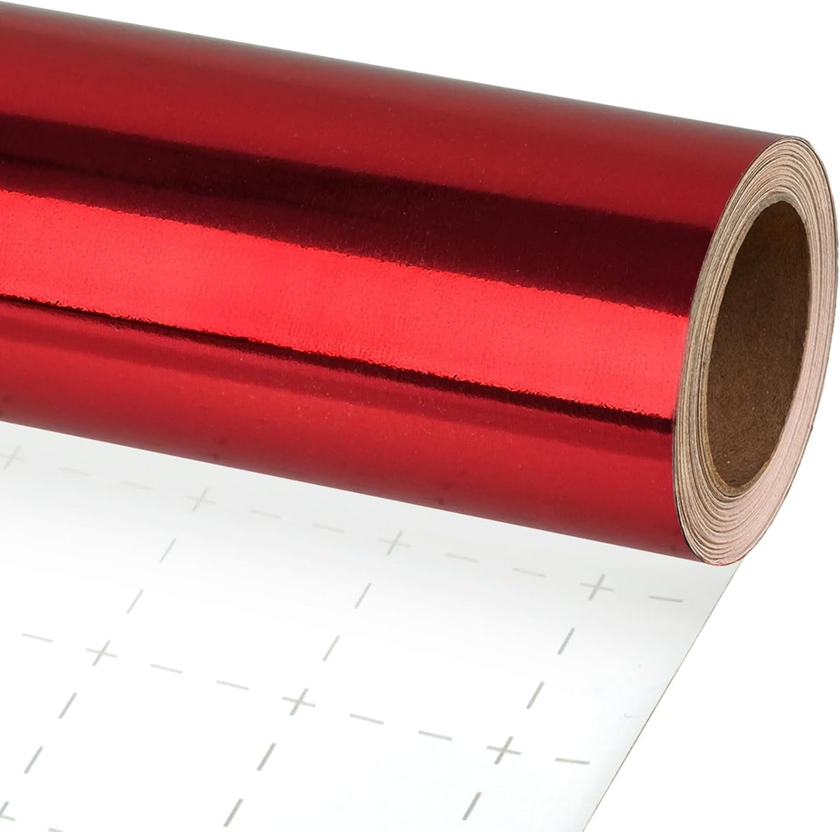 WRAPLA Green Metallic Christmas Wrapping Paper, Solid Color Roll