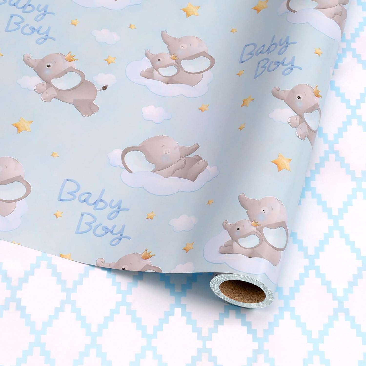 WRAPLA Bright Wrapping Paper, Balloons Dots For kid Birthday & Baby shower