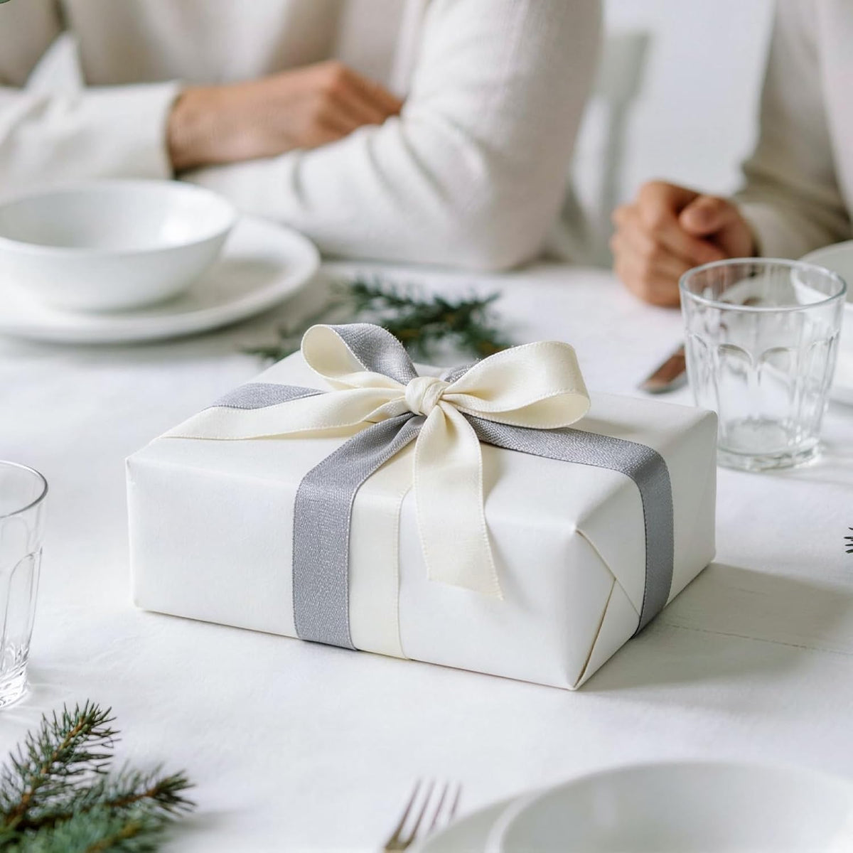 WRAPLA Burgundy Matte Metallic Wrapping Paper, Solid Color Gift Wrap