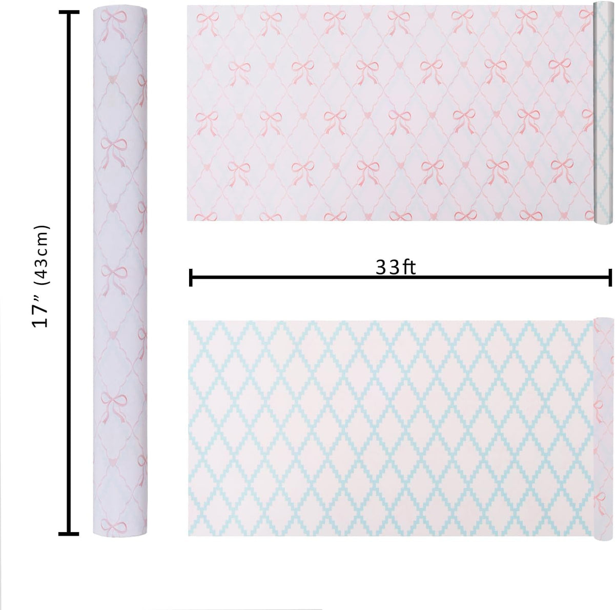 WRAPLA Bright Wrapping Paper, Balloons Dots For kid Birthday & Baby shower