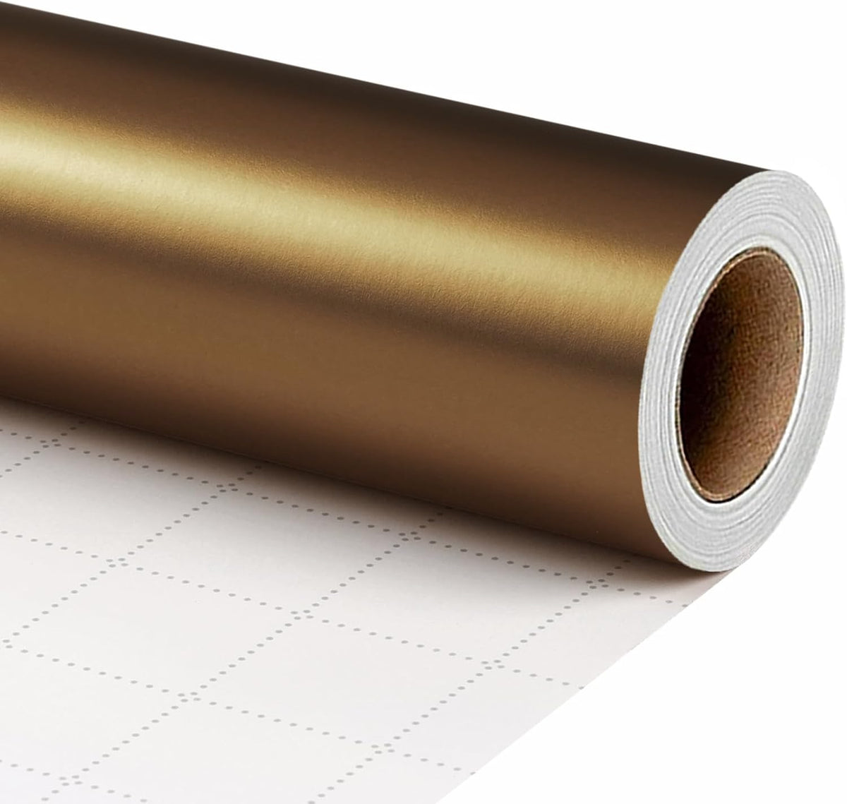 WRAPLA Burgundy Matte Metallic Wrapping Paper, Solid Color Gift Wrap