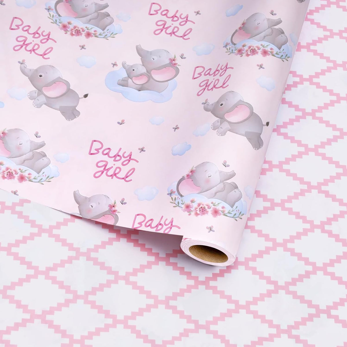 WRAPLA Bright Wrapping Paper, Balloons Dots For kid Birthday & Baby shower