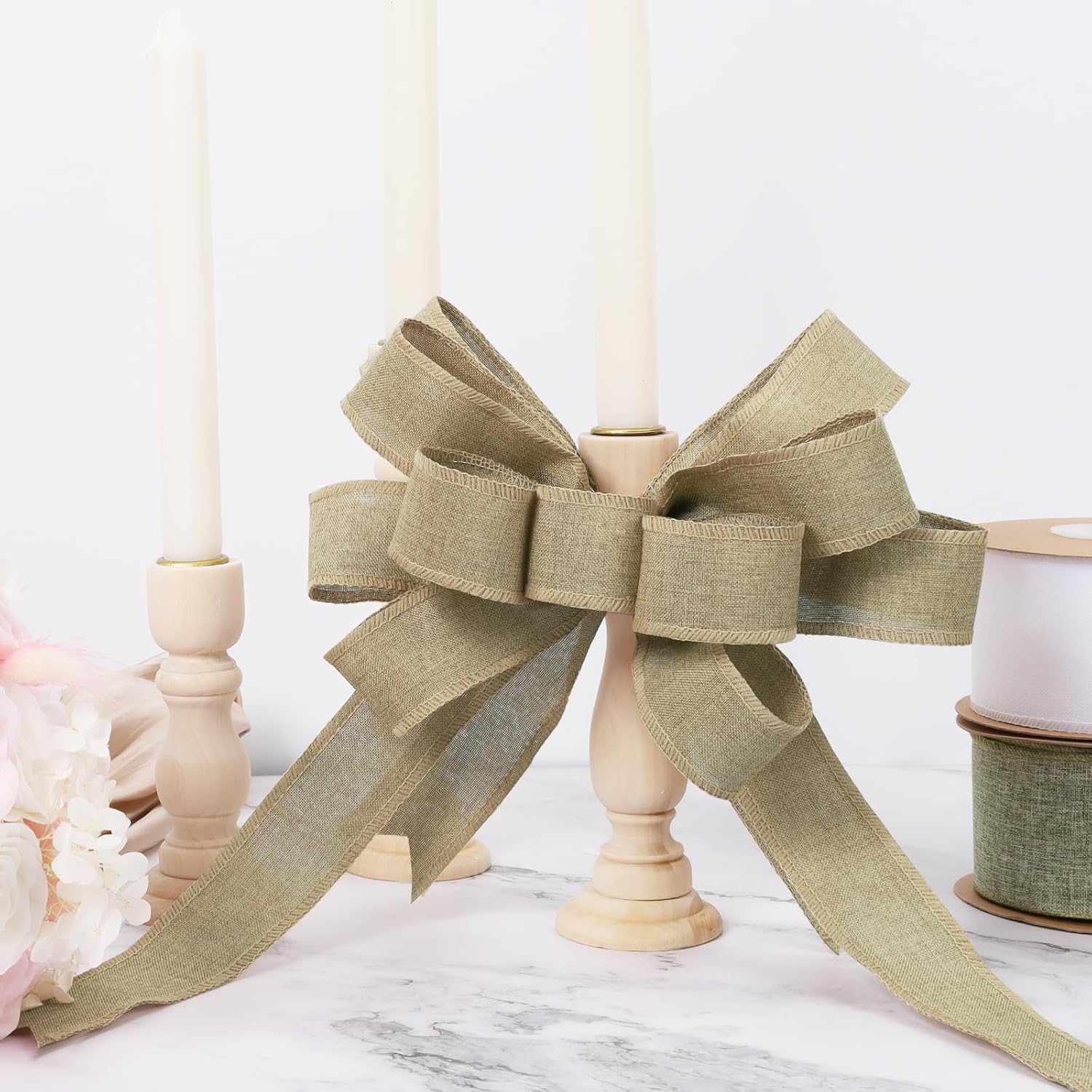 1.5 Inch Black Burlap Wired Ribbon, Halloween Crafts & Gift Wrapping