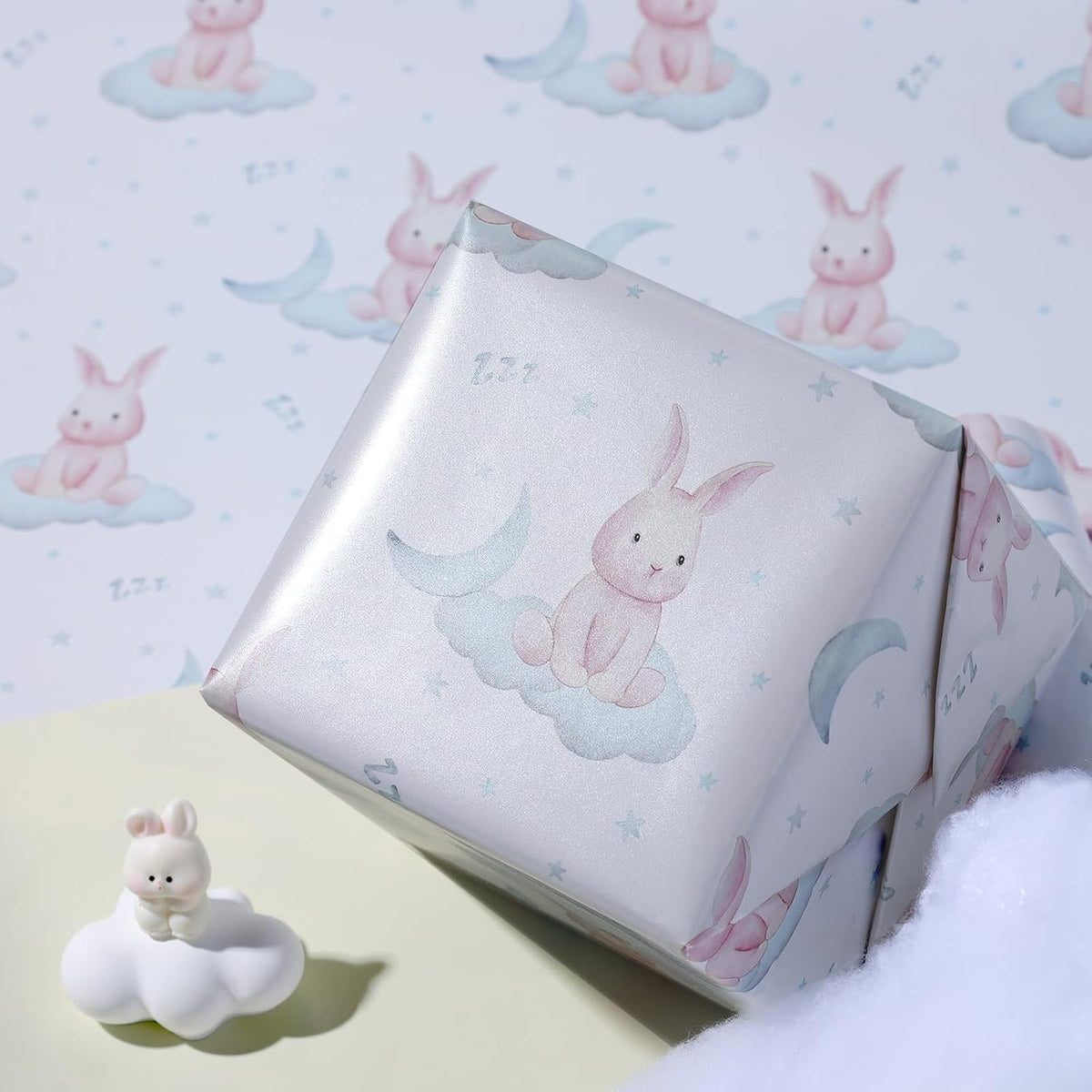 WRAPLA Bright Wrapping Paper, Balloons Dots For kid Birthday & Baby shower