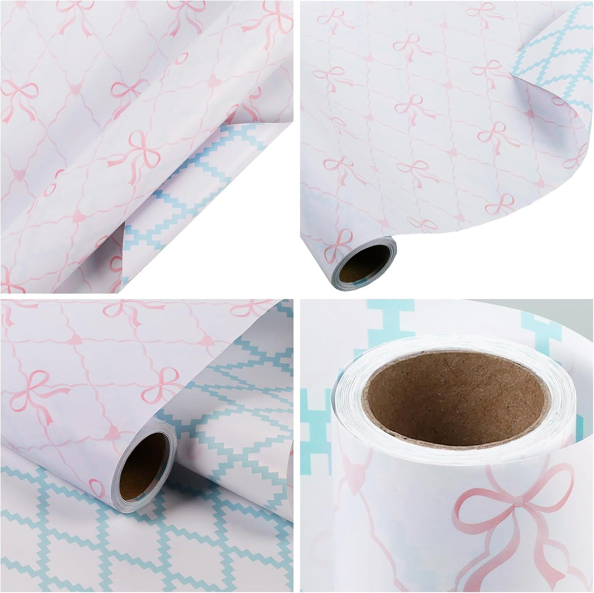 WRAPLA Bright Wrapping Paper, Balloons Dots For kid Birthday & Baby shower