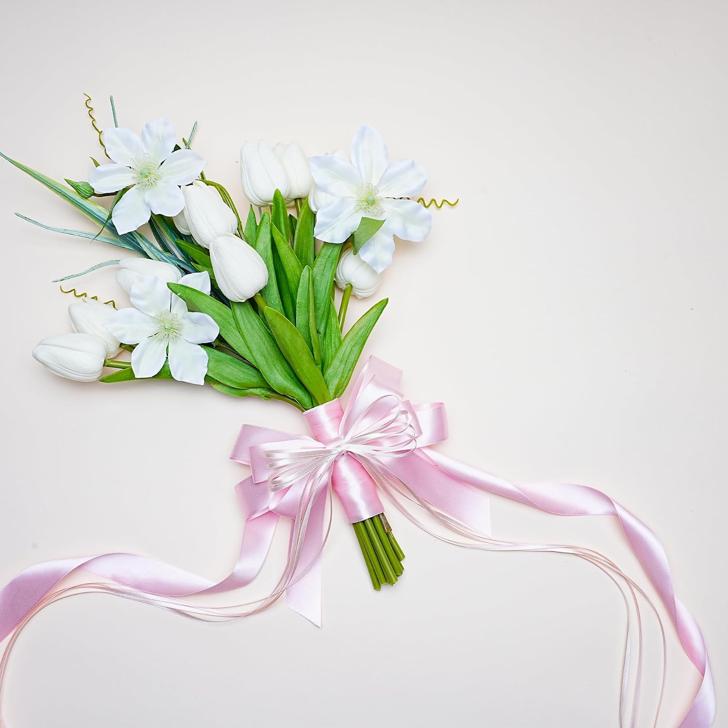 Light Blue Satin Ribbon 3 Inch 10 Yards Double Faced Luxury Baby Blue Silk Ribbon for Gift Wrapping Flower Bouquets Bow Christmas Wedding Party Decoration