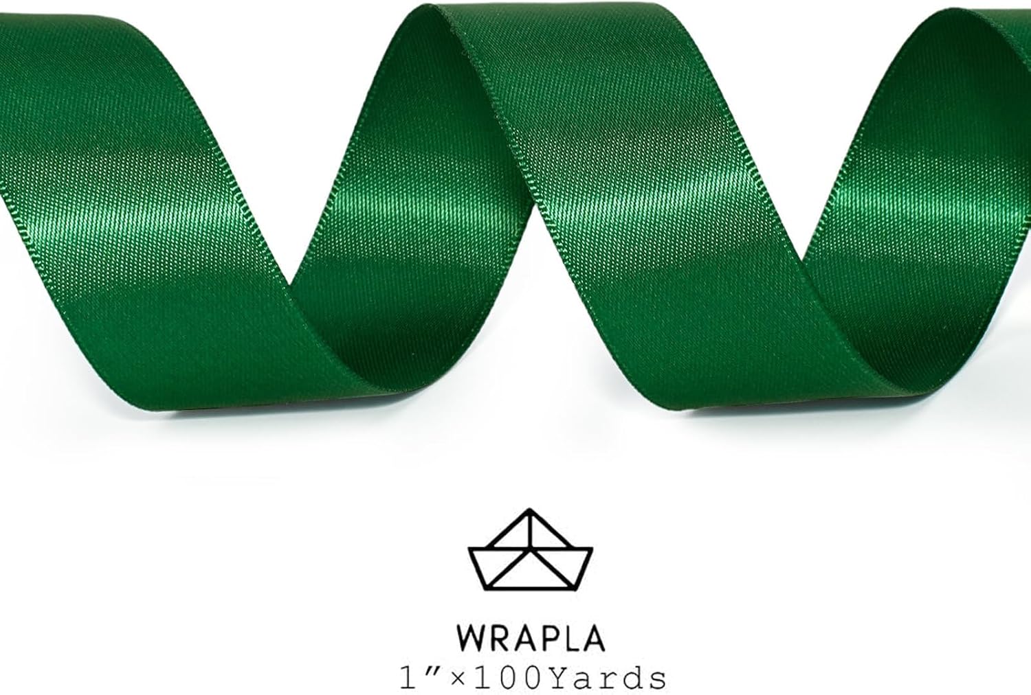 Gold Satin Ribbon 1 Inch x 100 Yards - Double Sided Silk Ribbon for Gift Wrapping Wedding Decoration Bows Bouquet Floral Arrangement Crafts