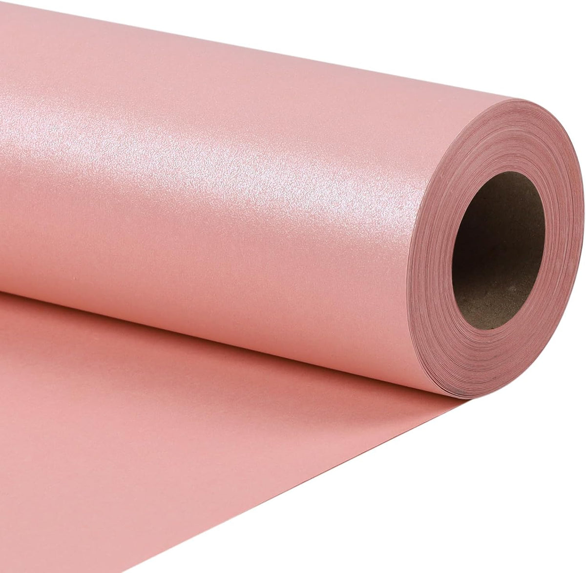 WRAPLA Black Pearly-Lustre Wrapping Paper Mini Roll, Solid Color
