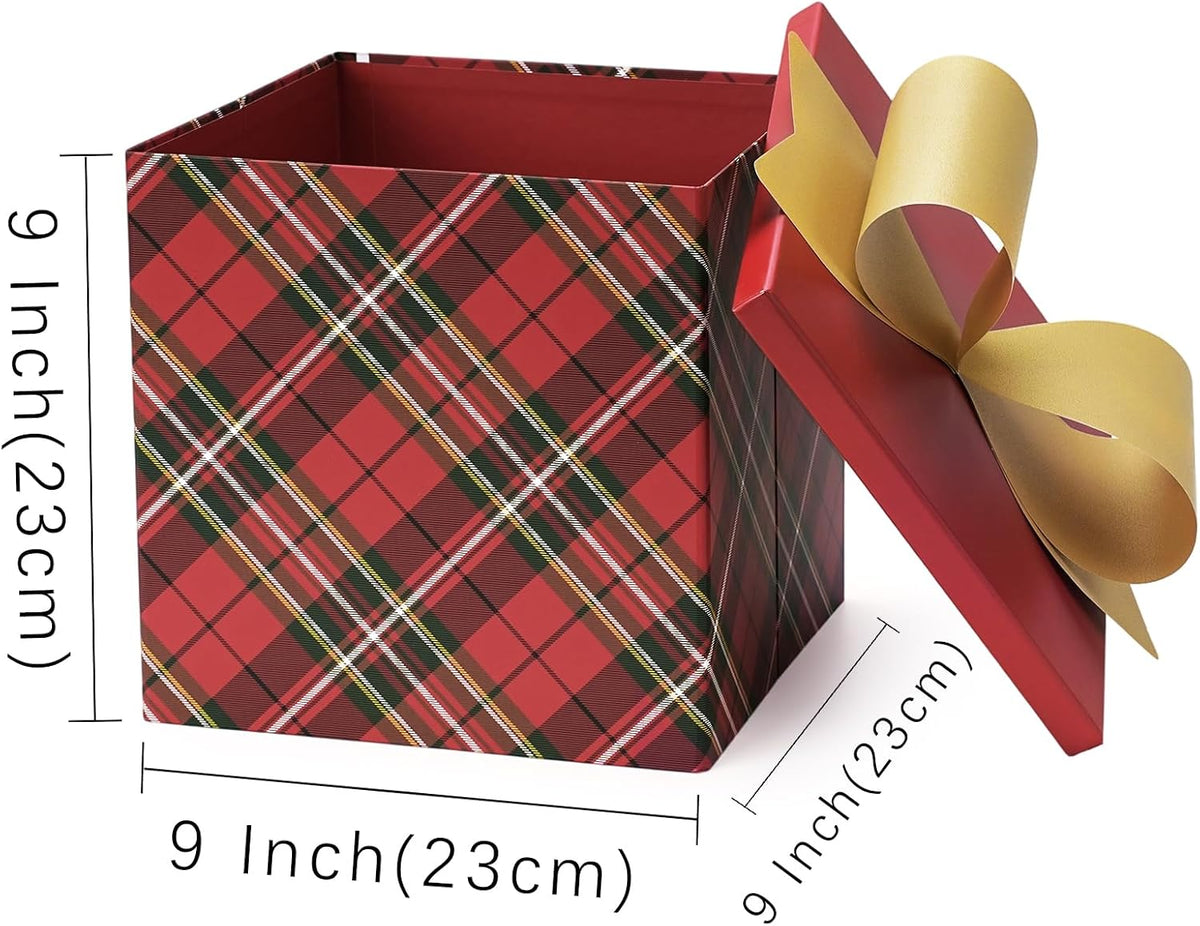 WRAPLA Boxes with Lids for Presents Nutcracker Design