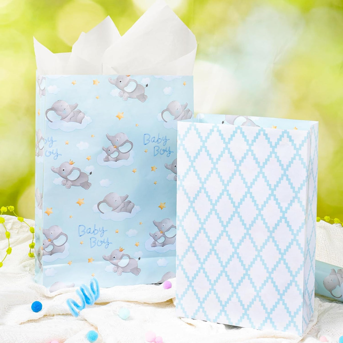 WRAPLA Bright Wrapping Paper, Balloons Dots For kid Birthday & Baby shower