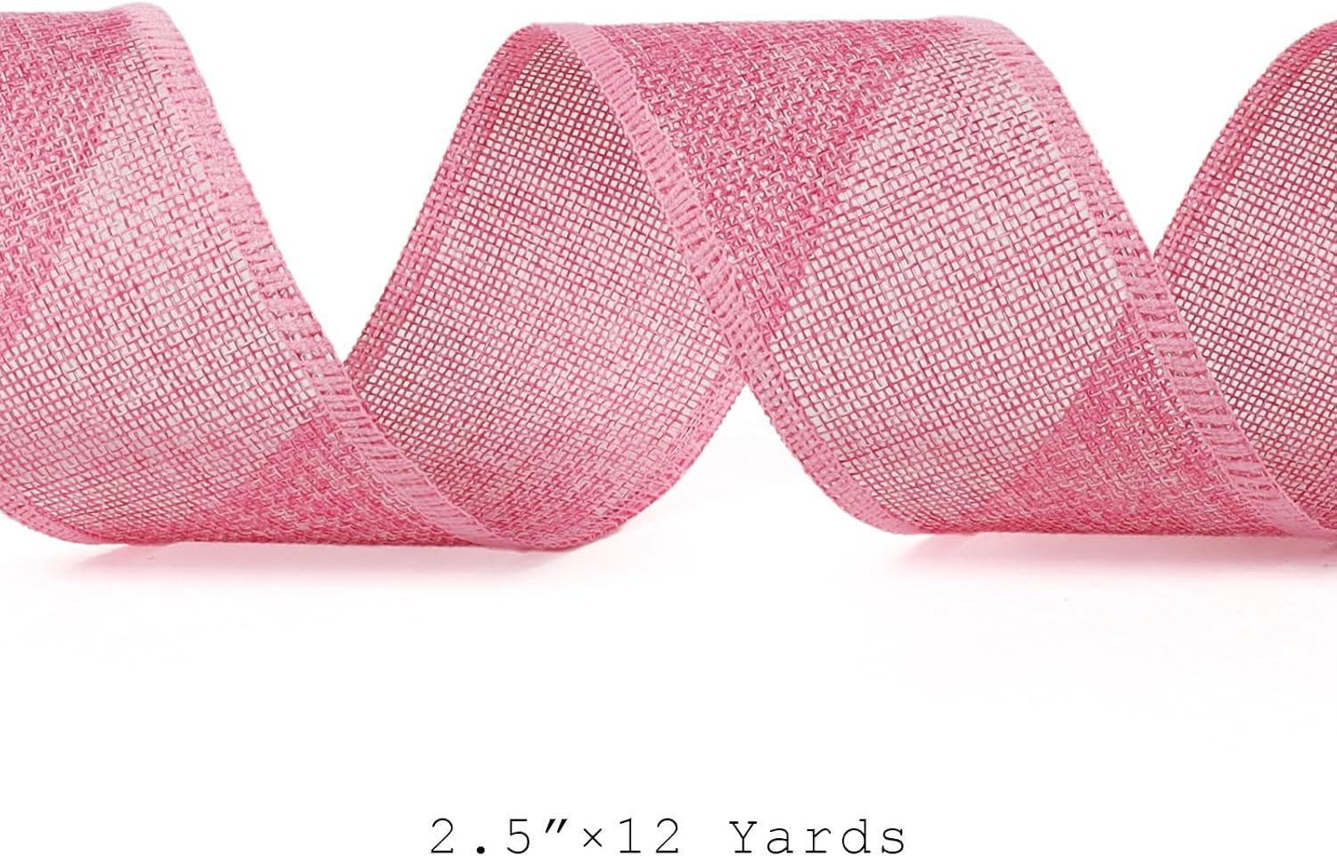 1.5 Inch Natural Burlap Wired Ribbon, Christmas & Gift Wrapping