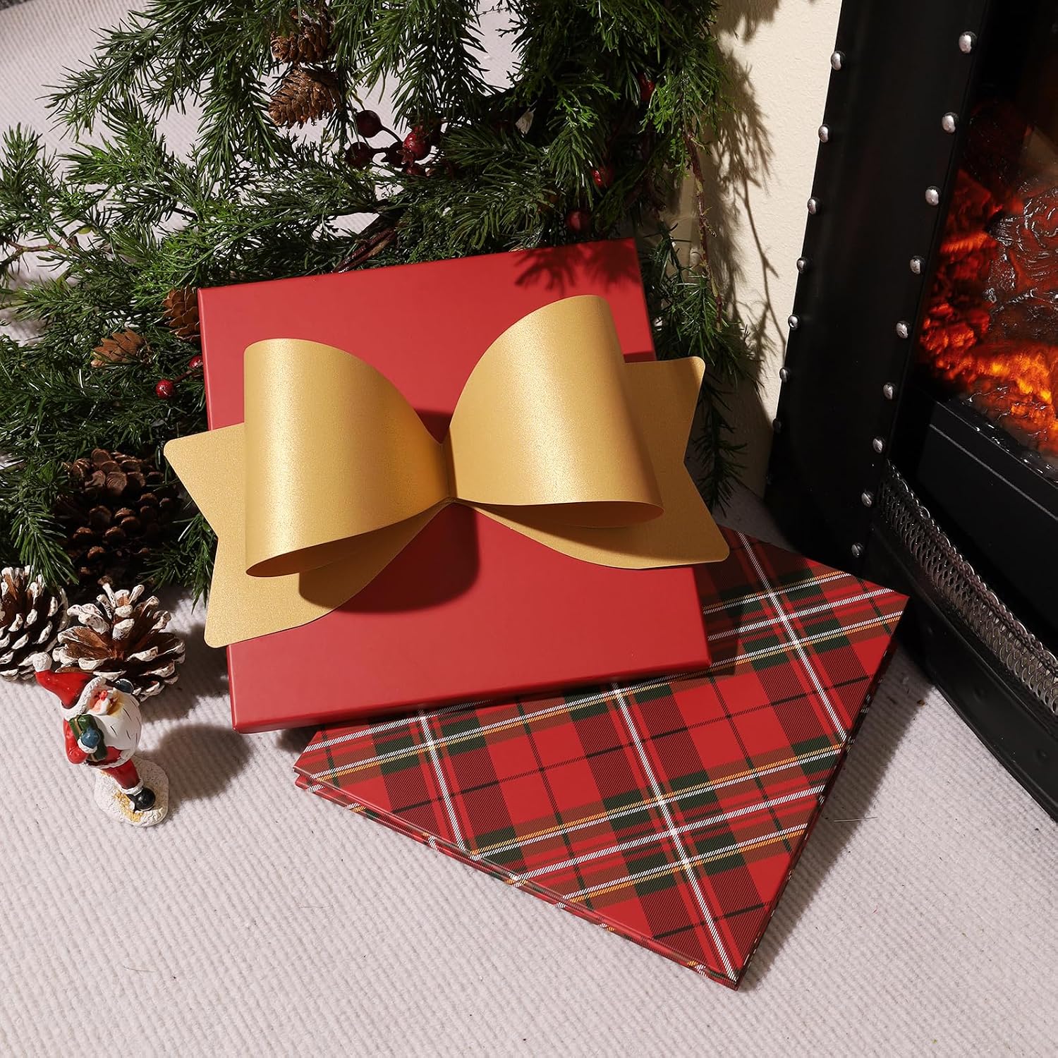 WRAPLA Boxes with Lids for Presents Nutcracker Design