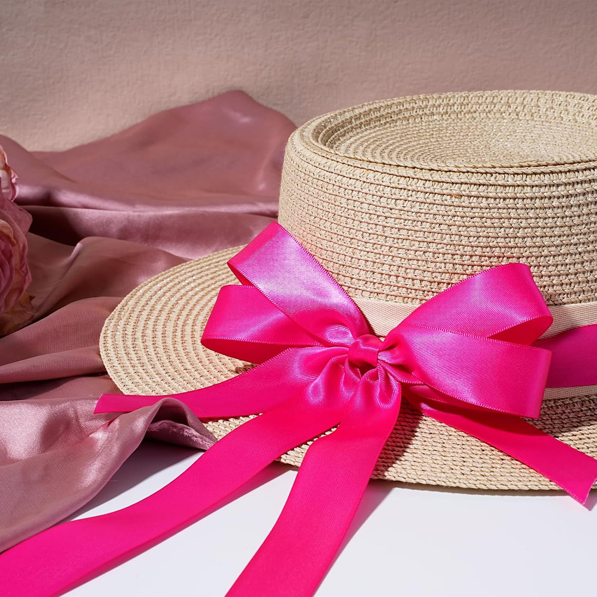Gold Satin Ribbon 1 Inch x 100 Yards - Double Sided Silk Ribbon for Gift Wrapping Wedding Decoration Bows Bouquet Floral Arrangement Crafts