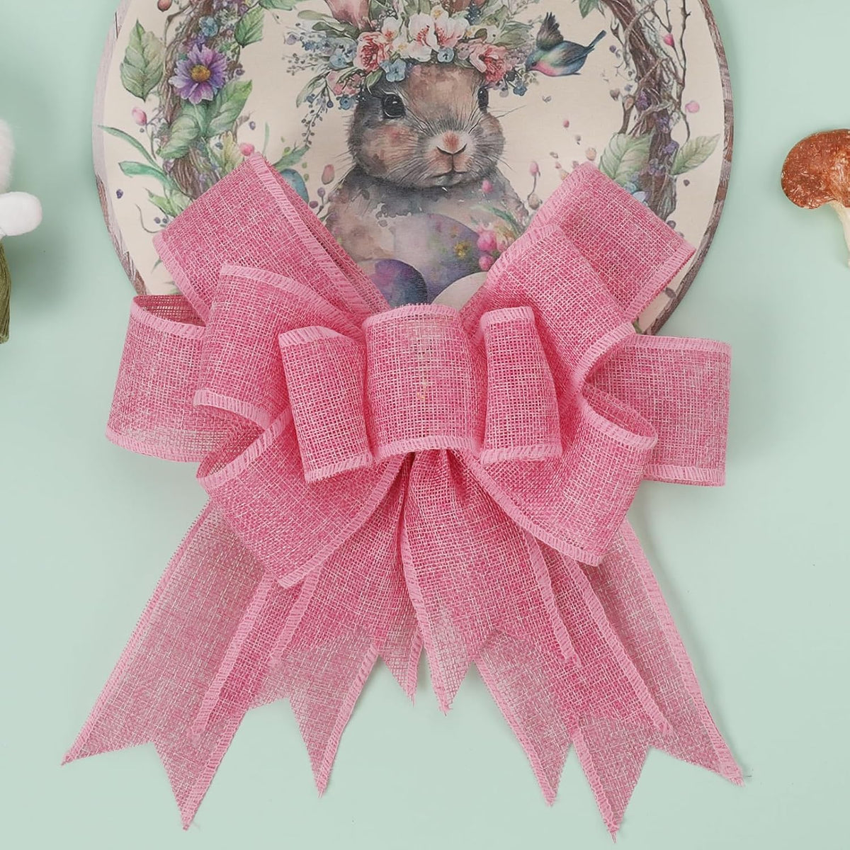 1.5 Inch Natural Burlap Wired Ribbon, Christmas & Gift Wrapping