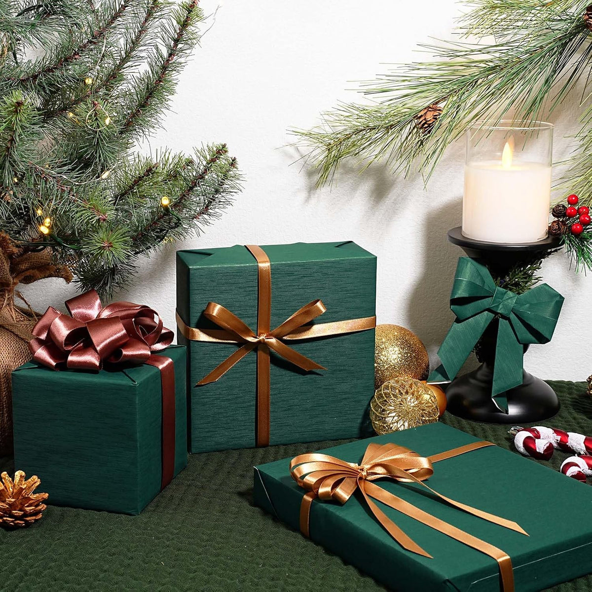 WRAPLA Black Kraft Wrapping Paper Solid Color Matte Textured Paper