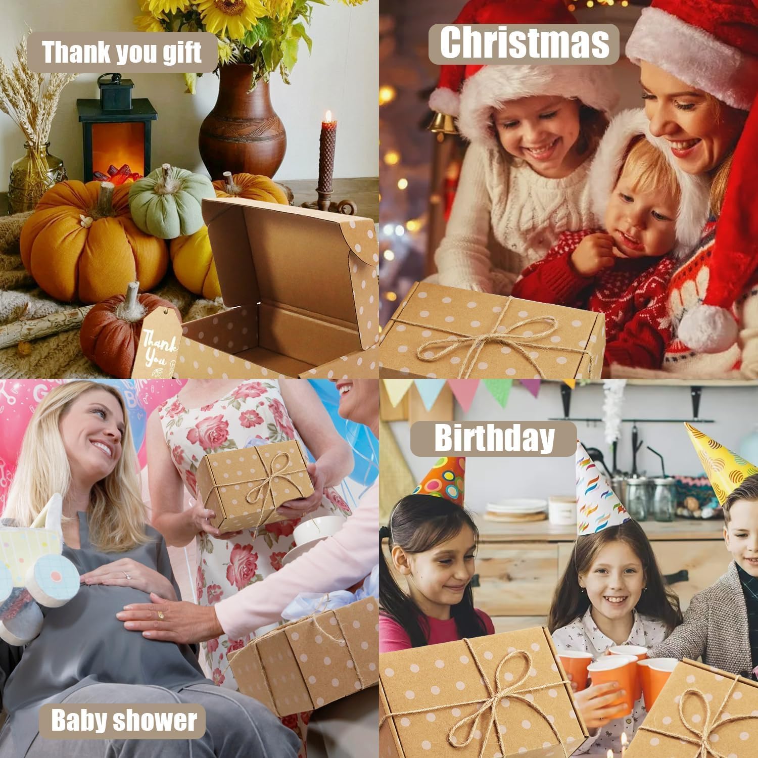 25 Pack Corrugated Cardboard Shipping Boxes 152x100x76mm (6x4x3 Inch) - Kraft Gift Boxes for Mailing, Gift Wrapping & Storage, Mailer Boxes for Business