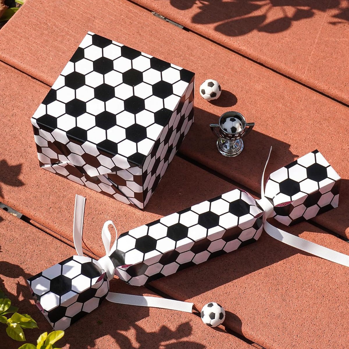 WRAPLA Baseball Kraft Wrapping Paper Baseball Glove and Ball Design